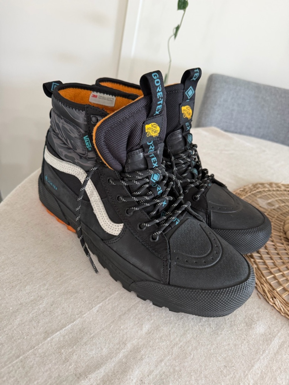 Vans Men's Size 11 Sk8 Hi Gore Tex MTE-3 Tiger Camo Black GTX